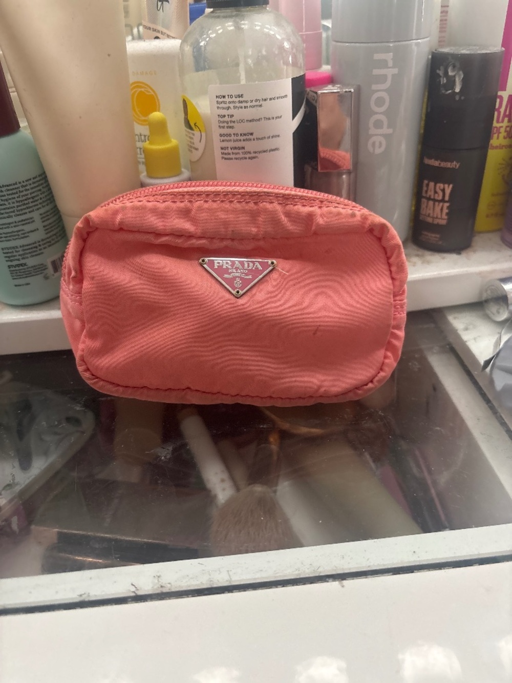Prada pink pouch